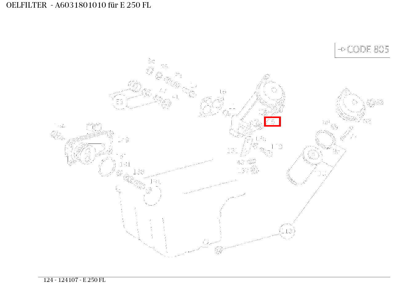 Ölfilter E 250 FL 124 Ölfilter E 250 FL 124