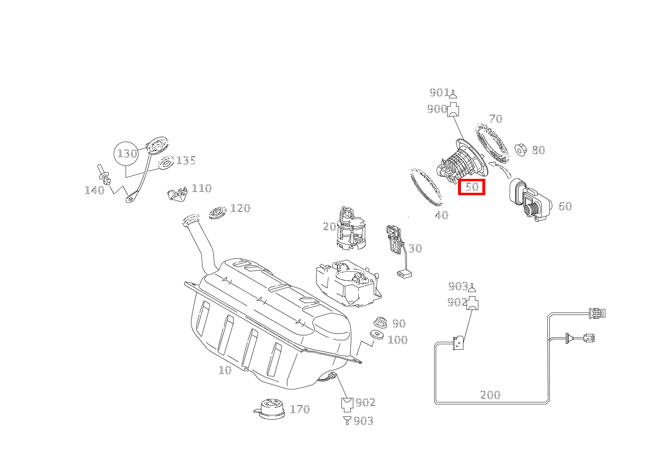KRAFTSTOFF-FILTEREINHEIT SLK 55 AMG Roadster 171 KRAFTSTOFF-FILTEREINHEIT SLK 55 AMG Roadster 171