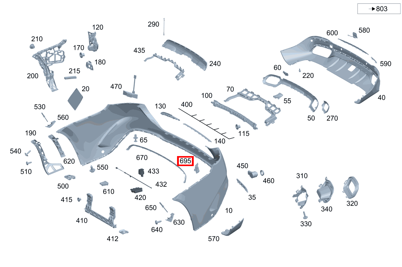 Absorber HINTEN LINKS Mercedes-Maybach GLS 600 4MATIC 167