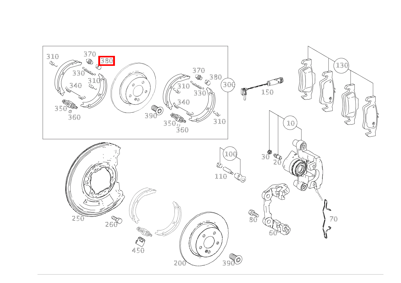 STUETZBUCHSE Bremsbackennachstellung C 180 205 STUETZBUCHSE Bremsbackennachstellung C 180 205