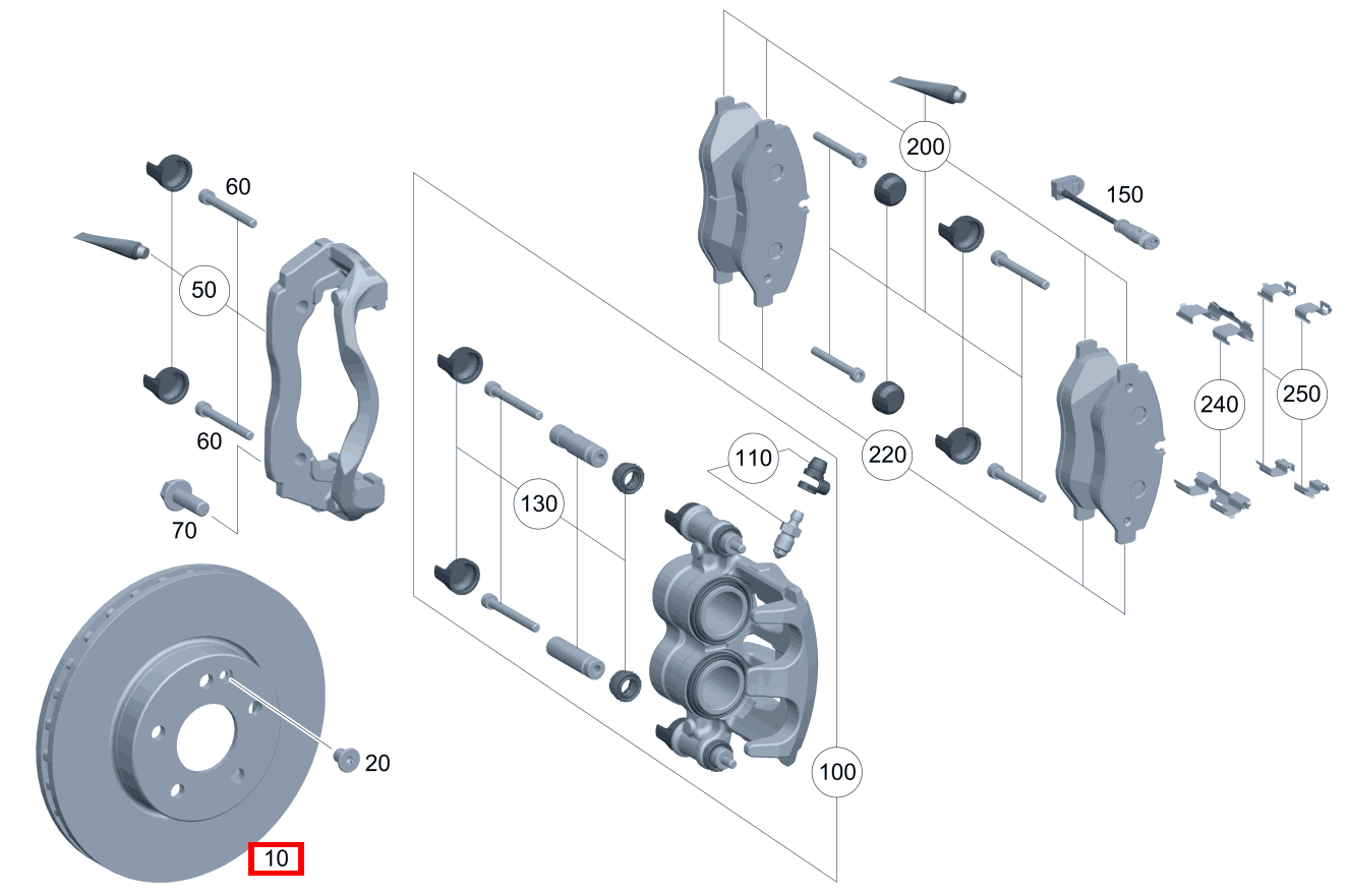 Bremsscheibe Rechts Vito Kastenwagen 116 BlueTEC K 201 Bremsscheibe Rechts Vito Kastenwagen 116 BlueTEC K 201