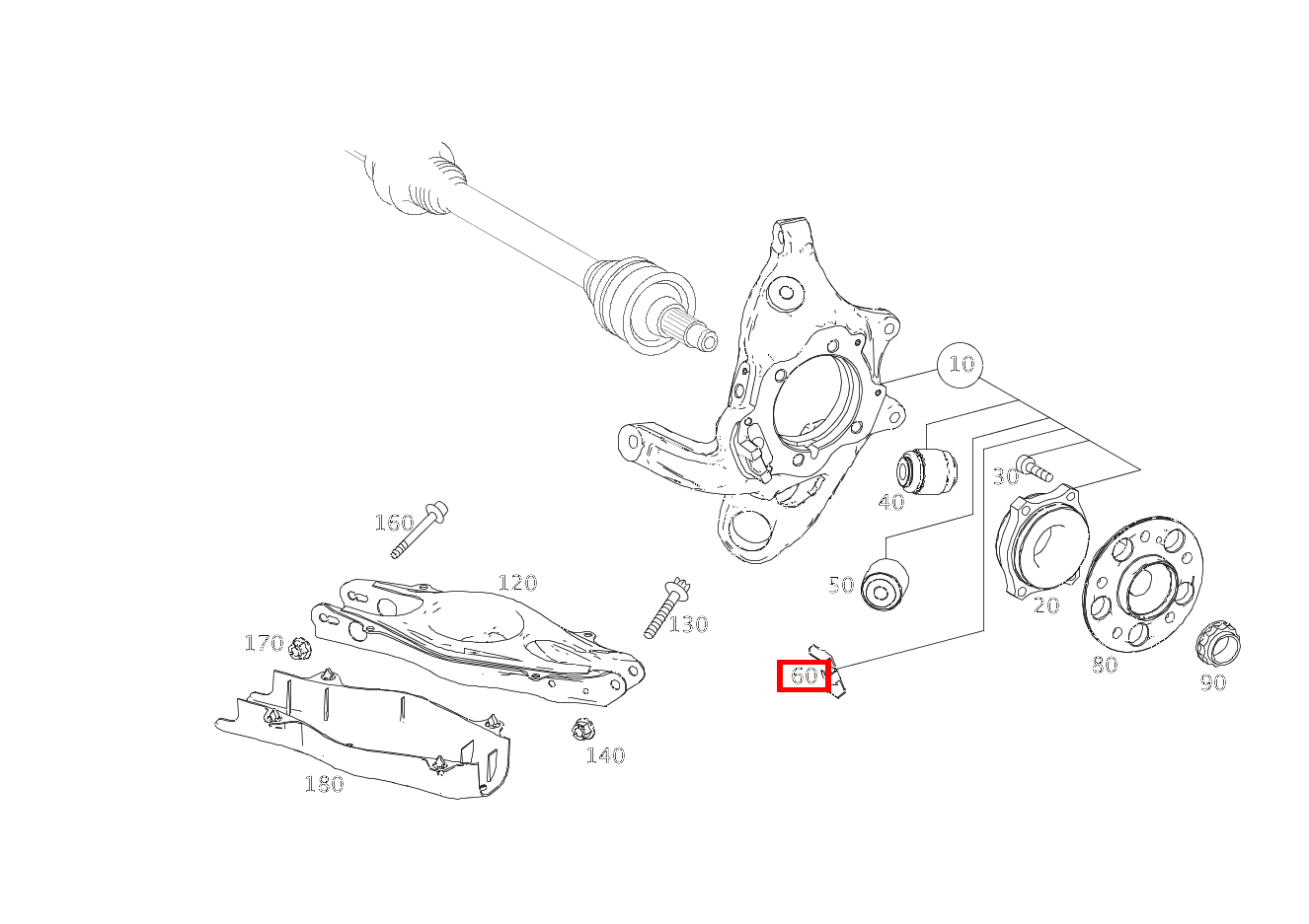 Verschlusskappe An Radträger rechts E 220 CDI T-Modell 253 Verschlusskappe An Radträger rechts E 220 CDI T-Modell 253