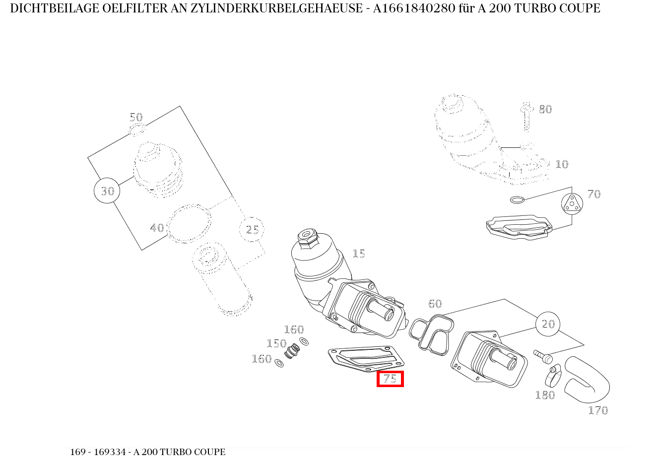 Dichtbeilage OELFILTER AN ZYLINDERKURBELGEHAEUSE A 200 TURBO COUPE 169 Dichtbeilage OELFILTER AN ZYLINDERKURBELGEHAEUSE A 200 TURBO COUPE 169