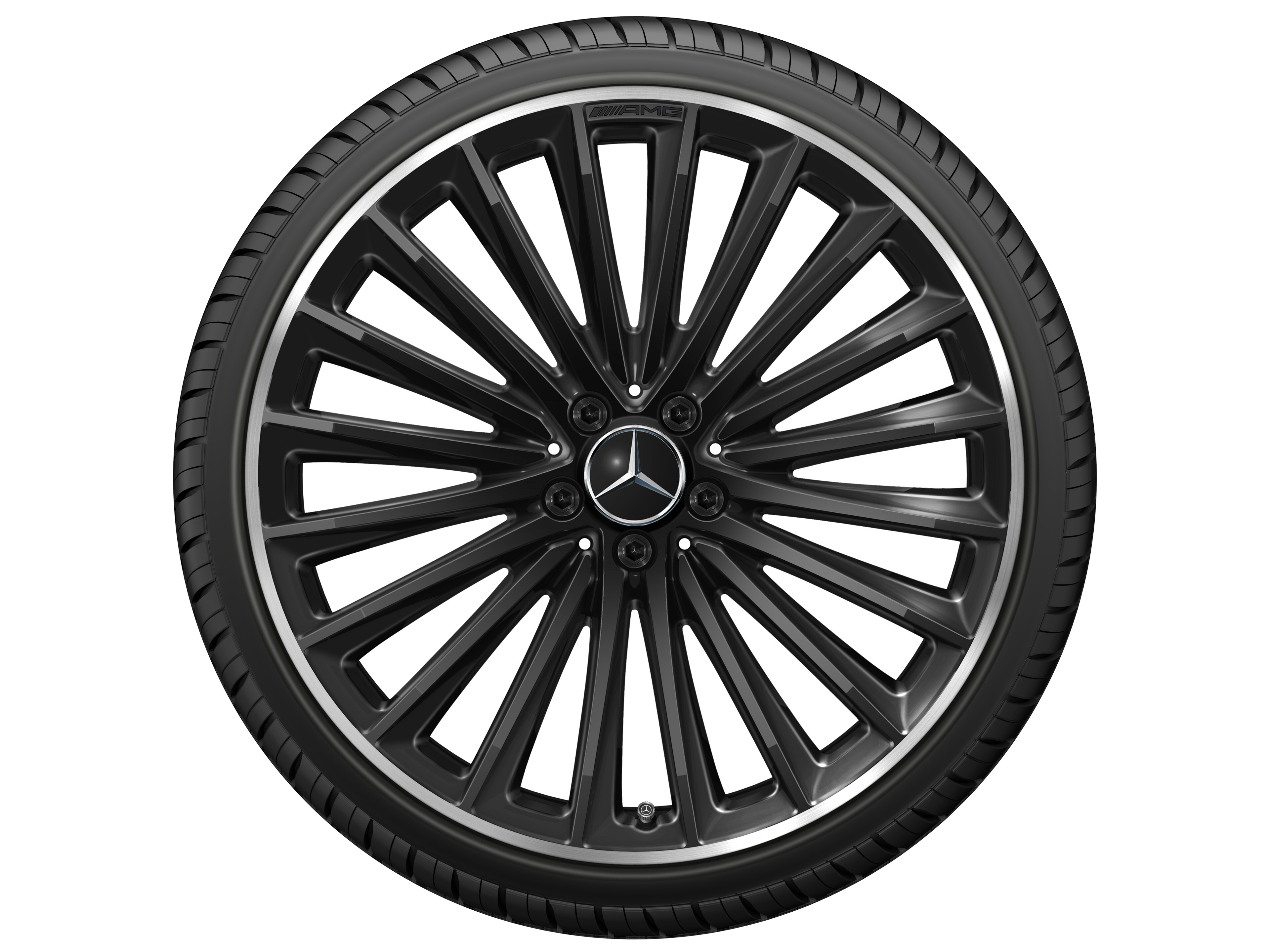 Mercedes-Benz - AMG Vielspeichen-Rad, 21 Zoll, 10 J x 21 ET 66, schwarz