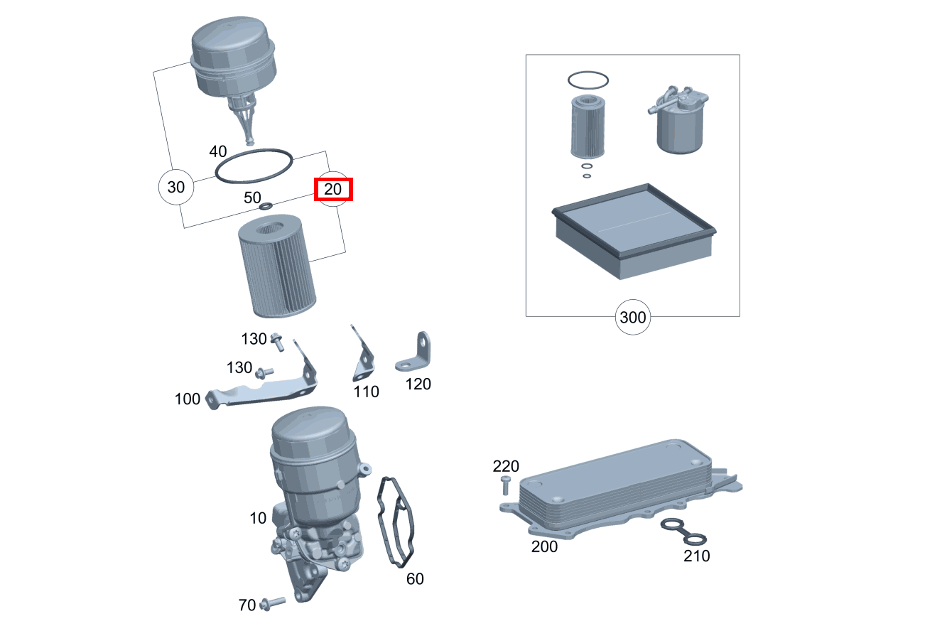 Teilesatz Filtereinsatz CLK 320 CDI Coupé 209 Teilesatz Filtereinsatz CLK 320 CDI Coupé 209