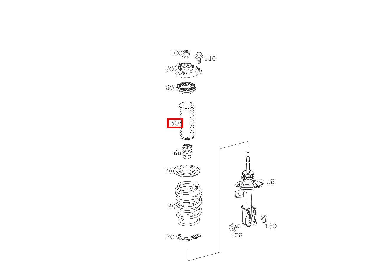 Manschette LINKS UND RECHTS B220 4M 246