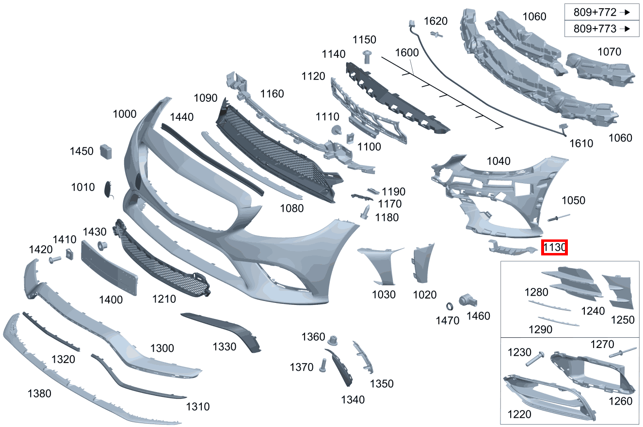 Abdeckung Stossfänger Unten links C 220 d T-Modell 247 Abdeckung Stossfänger Unten links C 220 d T-Modell 247