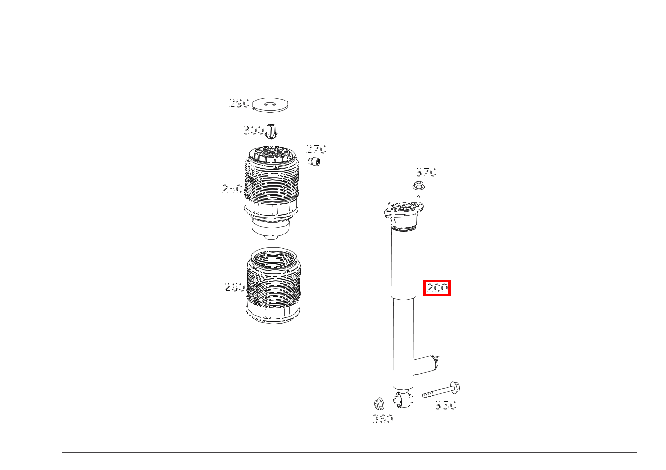 Stossdämpfer HINTEN LINKS UND RECHTS für GLC 253, E 212-Klasse kaufen 