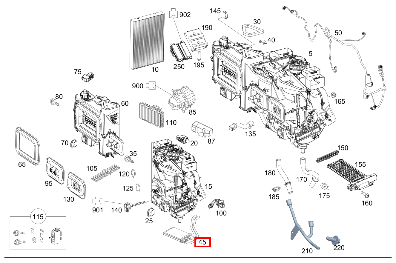 Wärmetauscher Vito Kastenwagen 116 BlueTEC K 201