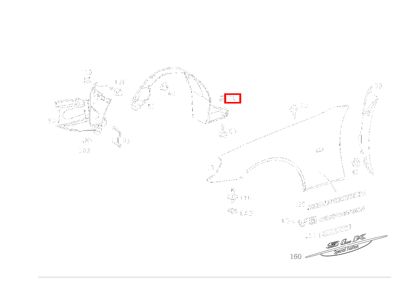 Dübel ABDECKUNG AN LAENGSTRAEGER, RECHTS SLK 320 AMG KOMP 170 Dübel ABDECKUNG AN LAENGSTRAEGER, RECHTS SLK 320 AMG KOMP 170