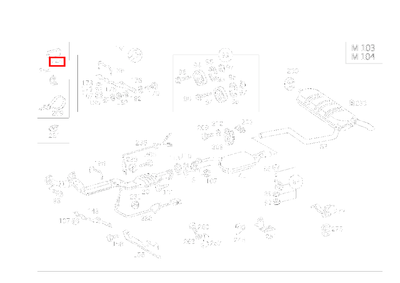 Klammer (O2-SONDE) 230 TE T-Limousine 124 Klammer (O2-SONDE) 230 TE T-Limousine 124