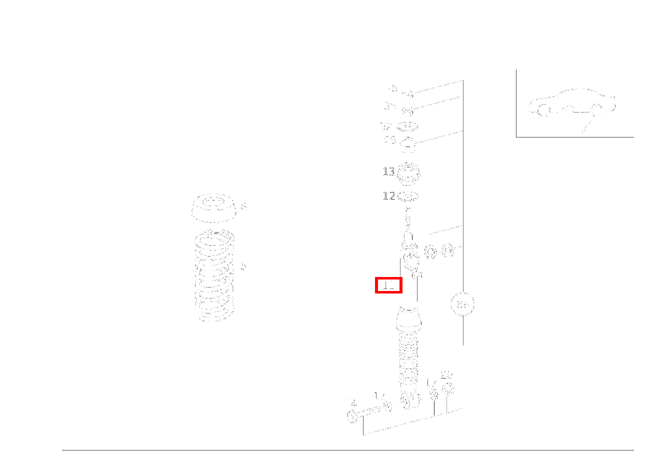Federbein CLK 230 Kompressor Coupé 208