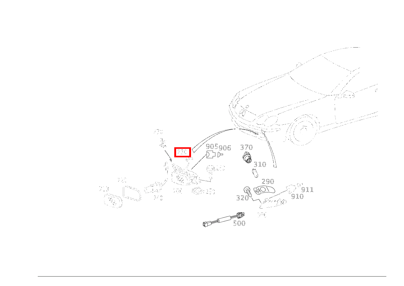 Haltefeder STREUSCHEIBE AN GEHAEUSE SL 600 Roadster 230 Haltefeder STREUSCHEIBE AN GEHAEUSE SL 600 Roadster 230