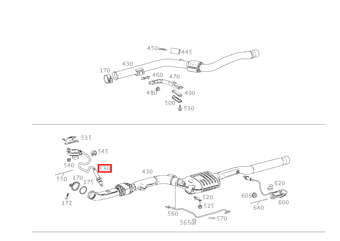 Nox-Sensor VORN; 815mm CLS 220 d Coupé 218