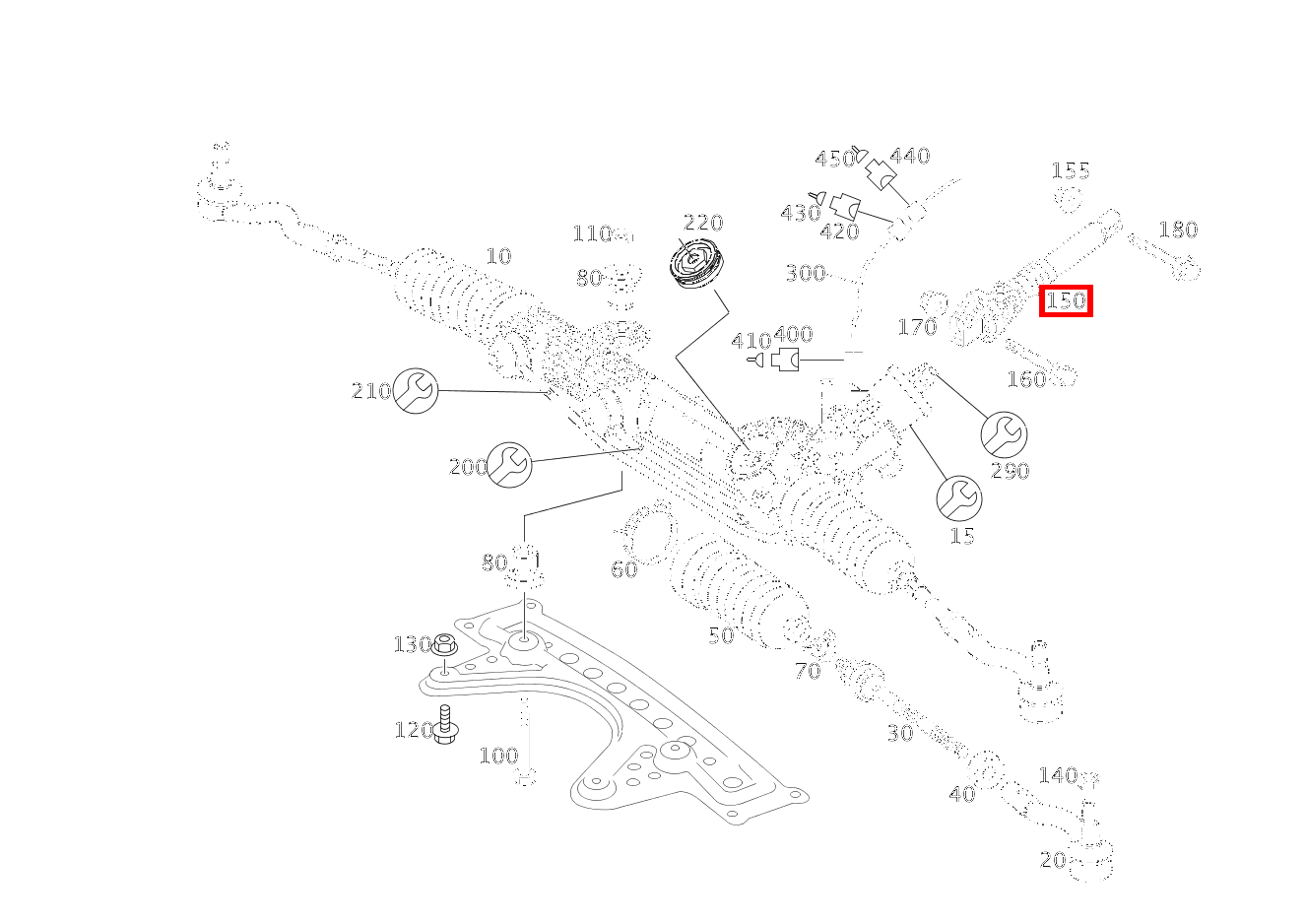 KUPPLUNGSMUFFE AN LENKGETRIEBE CLS 55 AMG 219