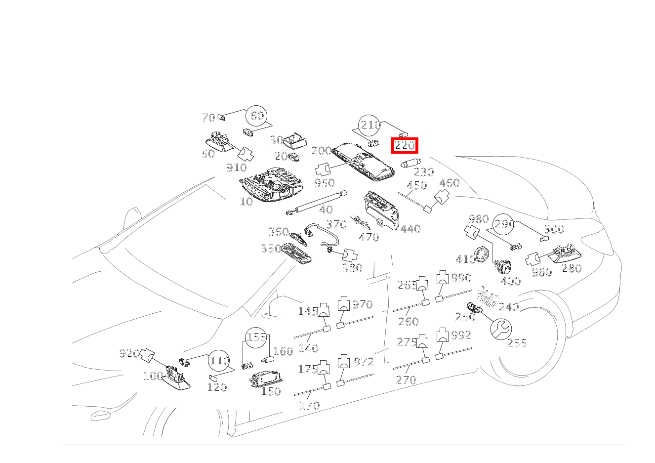 Glühlampe DECKENLEUCHTE HINTEN; 12V-5W CLA 250 4MATIC Coupé 117 Glühlampe DECKENLEUCHTE HINTEN; 12V-5W CLA 250 4MATIC Coupé 117