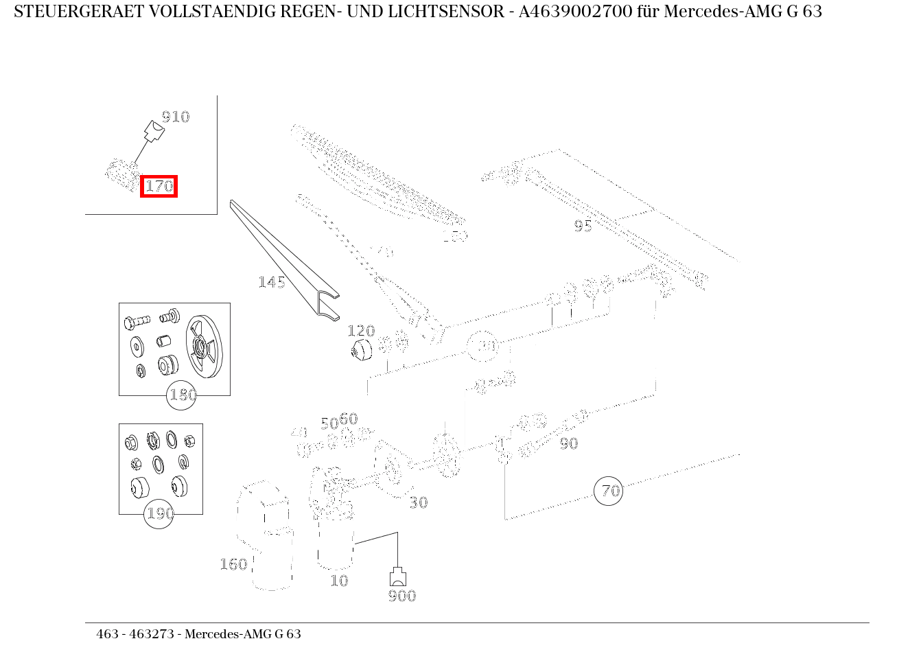 Steuergerät vollständig REGEN- UND LICHTSENSOR Mercedes-AMG G 63 463 Steuergerät vollständig REGEN- UND LICHTSENSOR Mercedes-AMG G 63 463