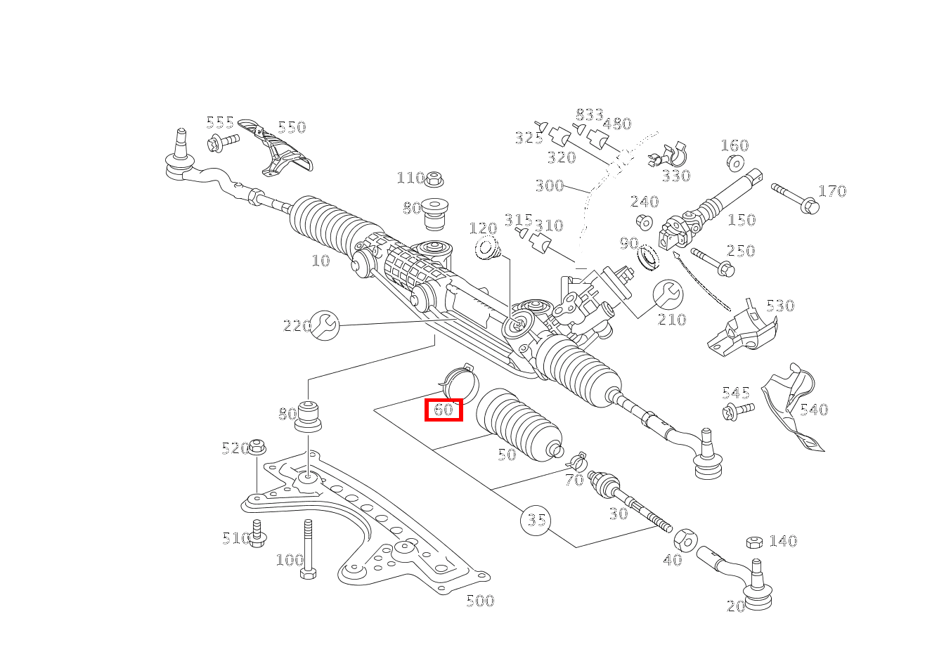 EINOHRKLEMME LINKS UND RECHTS INNEN; 68 MM E280CDI SONDERAUFB 211