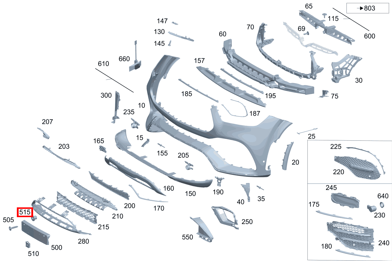 Clipsmutter Befestigung Kennzeichenblende A 160 CDI Limousine 168 Clipsmutter Befestigung Kennzeichenblende A 160 CDI Limousine 168