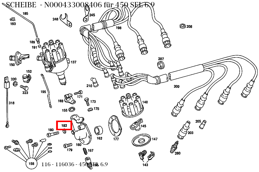 Scheibe 450 SEL 6.9 116 Scheibe 450 SEL 6.9 116