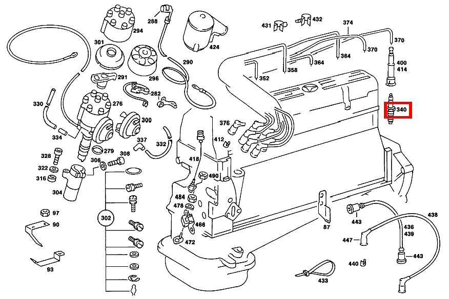 Zündkerze W 5 DCO BOSCH 250 123