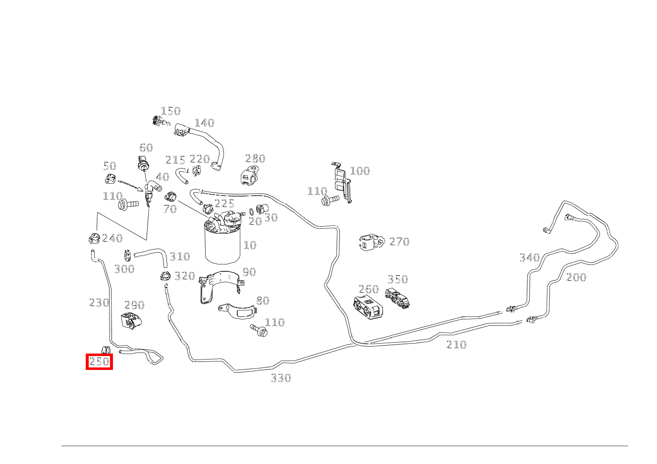 Schlauchschelle KRAFTSTOFFLEITUNG ZUM MOTOR; 13-14.5 MM B180CDI 246 Schlauchschelle KRAFTSTOFFLEITUNG ZUM MOTOR; 13-14.5 MM B180CDI 246