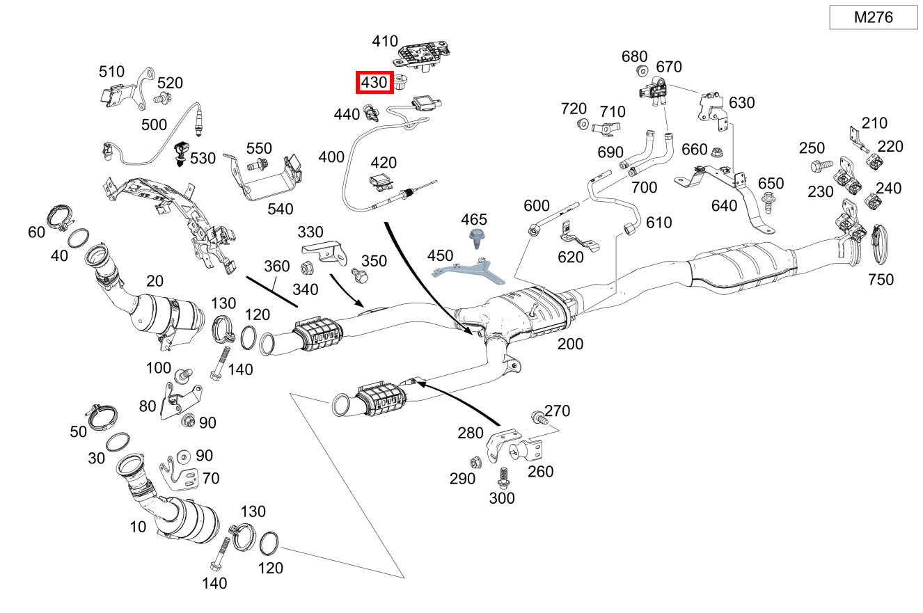 KUNSTSTOFFMUTTER Halter Temperatursensor C 400 4MATIC Cabriolet 206