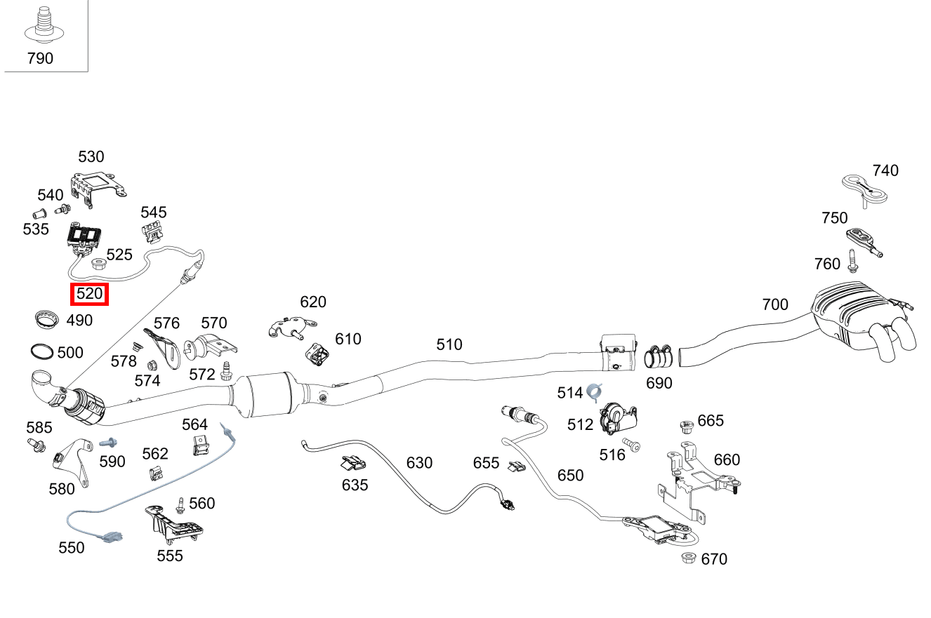 Nox-Sensor A 160 CDI Limousine 168