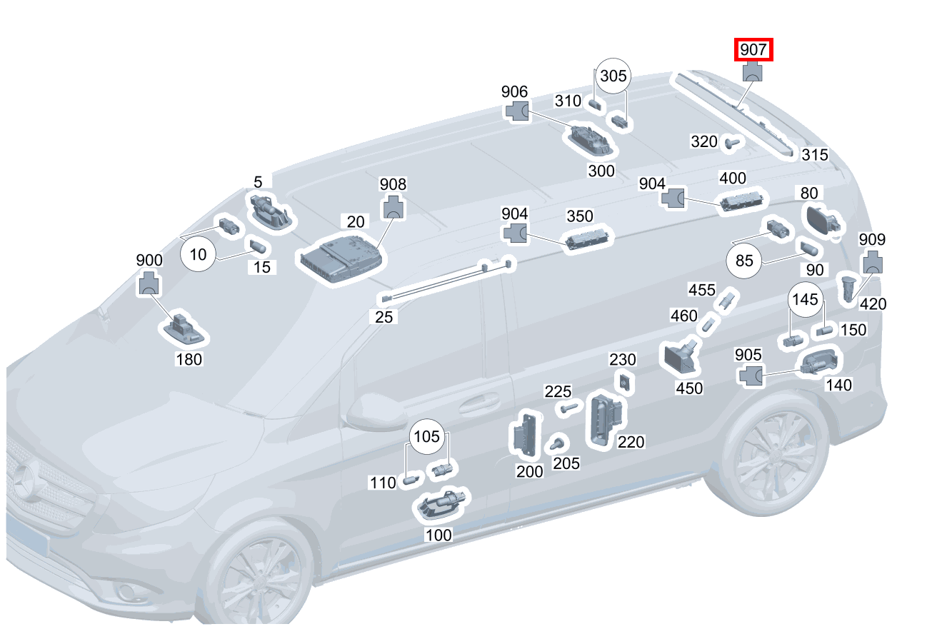 Stecker Lichtband hinten ST_E27; 2-PIN MQS Vito Kastenwagen 116 BlueTEC K 201 Stecker Lichtband hinten ST_E27; 2-PIN MQS Vito Kastenwagen 116 BlueTEC K 201