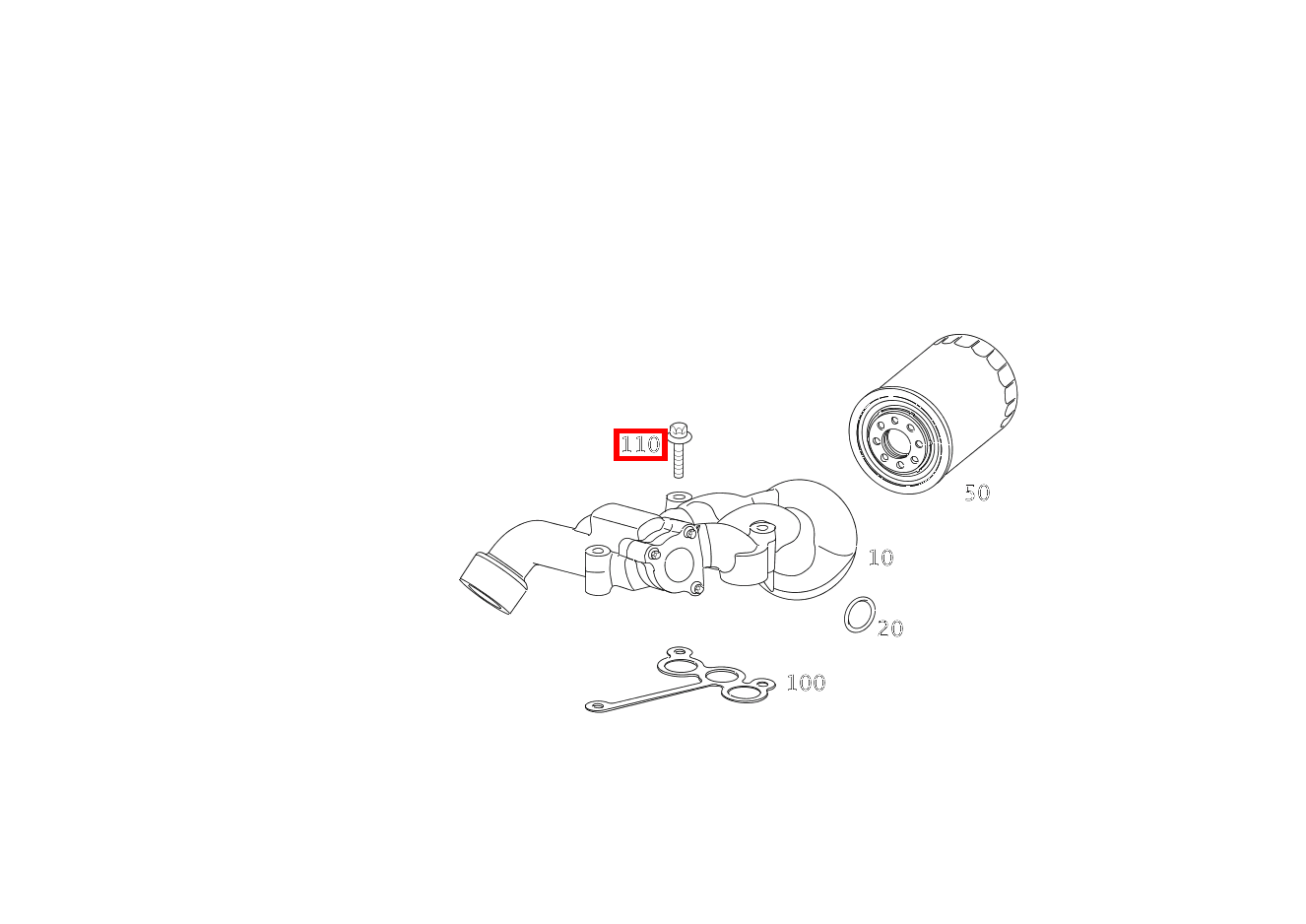 Sechsrundschraube Thermostatgehäuse an Zylinderkurbelgehäuse; M6X40 SLR McLaren Roadster 199 Sechsrundschraube Thermostatgehäuse an Zylinderkurbelgehäuse; M6X40 SLR McLaren Roadster 199