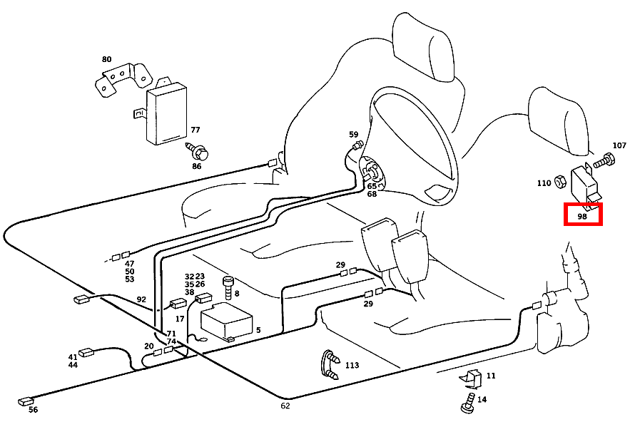 Kondensator ENERGIERESERVE 190 D 2.5 Turbo 201 Kondensator ENERGIERESERVE 190 D 2.5 Turbo 201