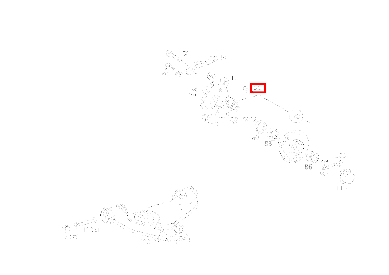 ANSCHLAGBOLZEN LENKANSCHLAG SL 600 Roadster mit Automatik 129