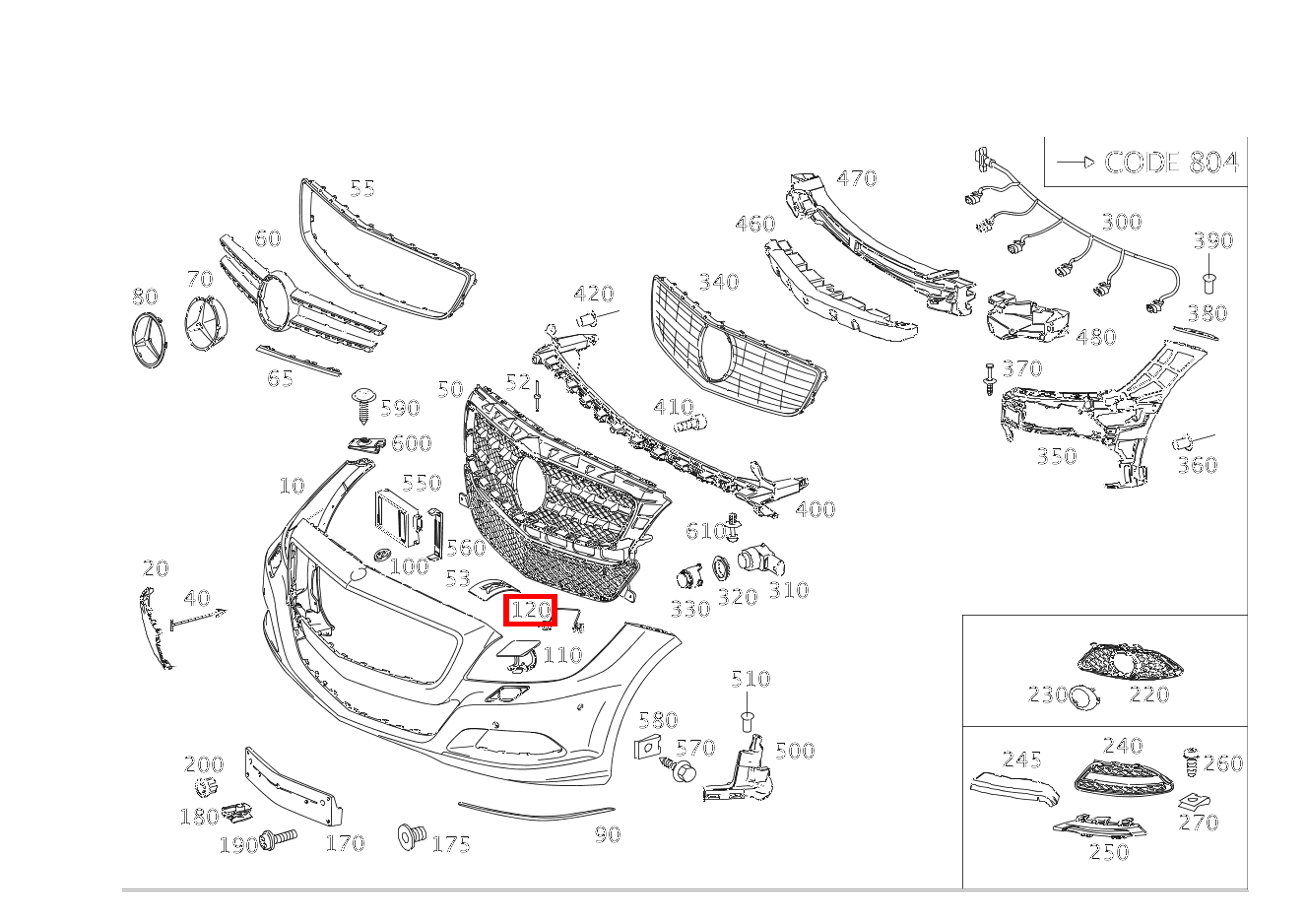 Feder FEDER AN KLAPPE SCHEINWERFERREINIGUNGSANLAGE CLS350CDI 4M S 218