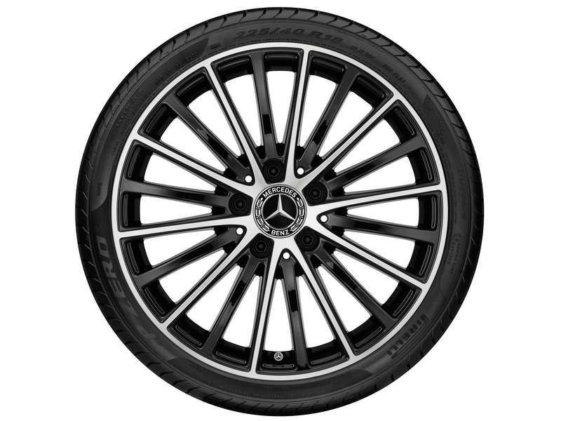 Original Mercedes-Benz 17 Zoll Vielspeichen-Rad schwarz 