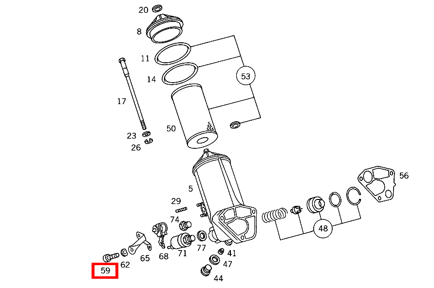 Sechsrundschraube OELFILTER AN ZYLINDERKURBELGEHAEUSE; M6X35 S 500 Coupé 140