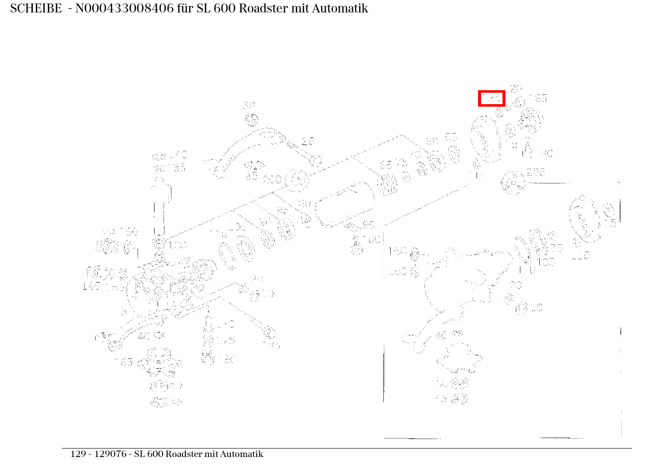 Scheibe SL 600 Roadster mit Automatik 129 Scheibe SL 600 Roadster mit Automatik 129