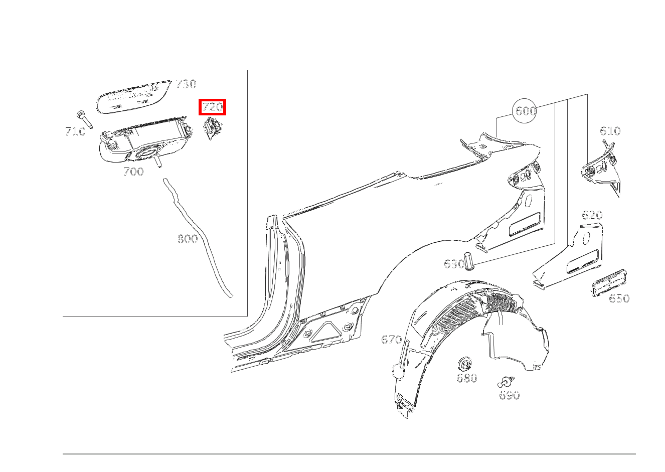ZENTRALVERRIEGEL.STELLER TANKKLAPPE E 200 4MATIC Cabriolet 238
