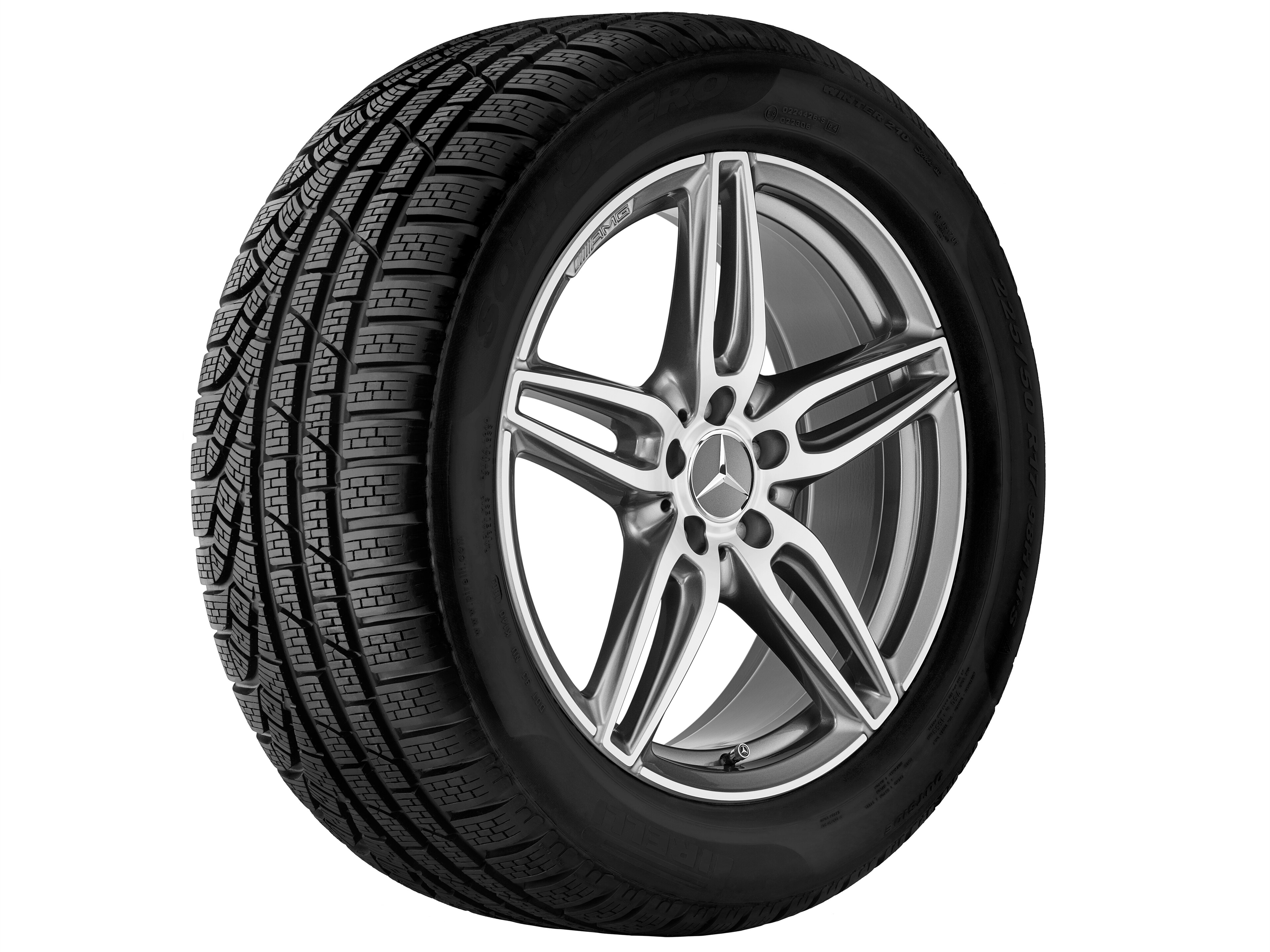 Mercedes-Benz - AMG 5-Doppelspeichen-Rad, 48,3 cm (19 Zoll) AMG 5-Doppelspeichen-Rad, 48,3 cm (19 Zoll)