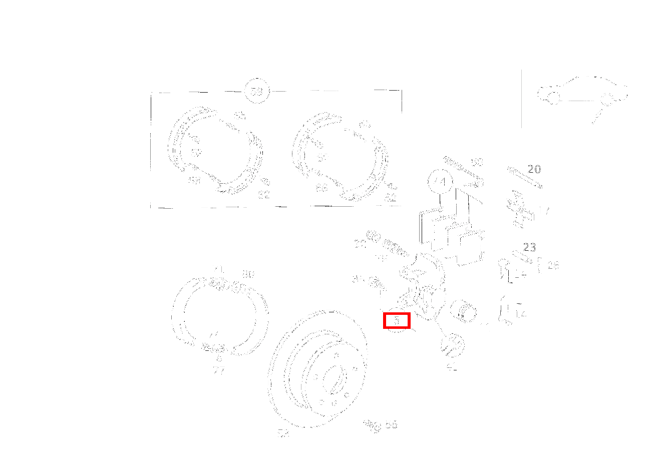 Bremssattel RECHTS,OHNE BELAG TEVES 420 SEC COUPE mit Automatic 126 Bremssattel RECHTS,OHNE BELAG TEVES 420 SEC COUPE mit Automatic 126