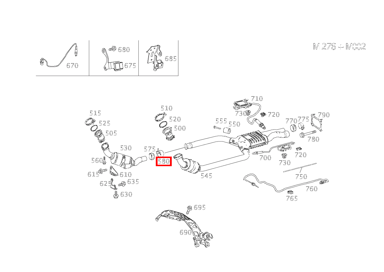Schelle KATALYSATOR AN AUSPUFFROHR VORN; Ø55MM TUBE | Ø65MM BOWL E 400 T 4MATIC 212 Schelle KATALYSATOR AN AUSPUFFROHR VORN; Ø55MM TUBE | Ø65MM BOWL E 400 T 4MATIC 212