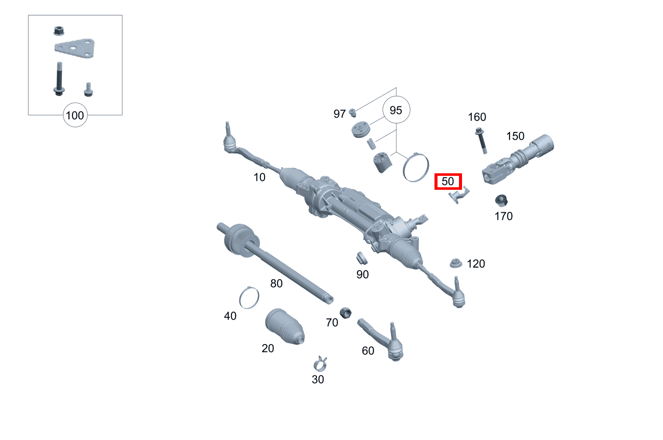 SCHUTZKAPPE LENKGETRIEBE E 220 d Limousine 213 SCHUTZKAPPE LENKGETRIEBE E 220 d Limousine 213