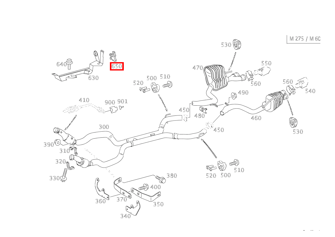 Schelle SONDENKABEL AN HALTER; 18.0X18.5 MM SL 65 AMG Roadster BCA 230