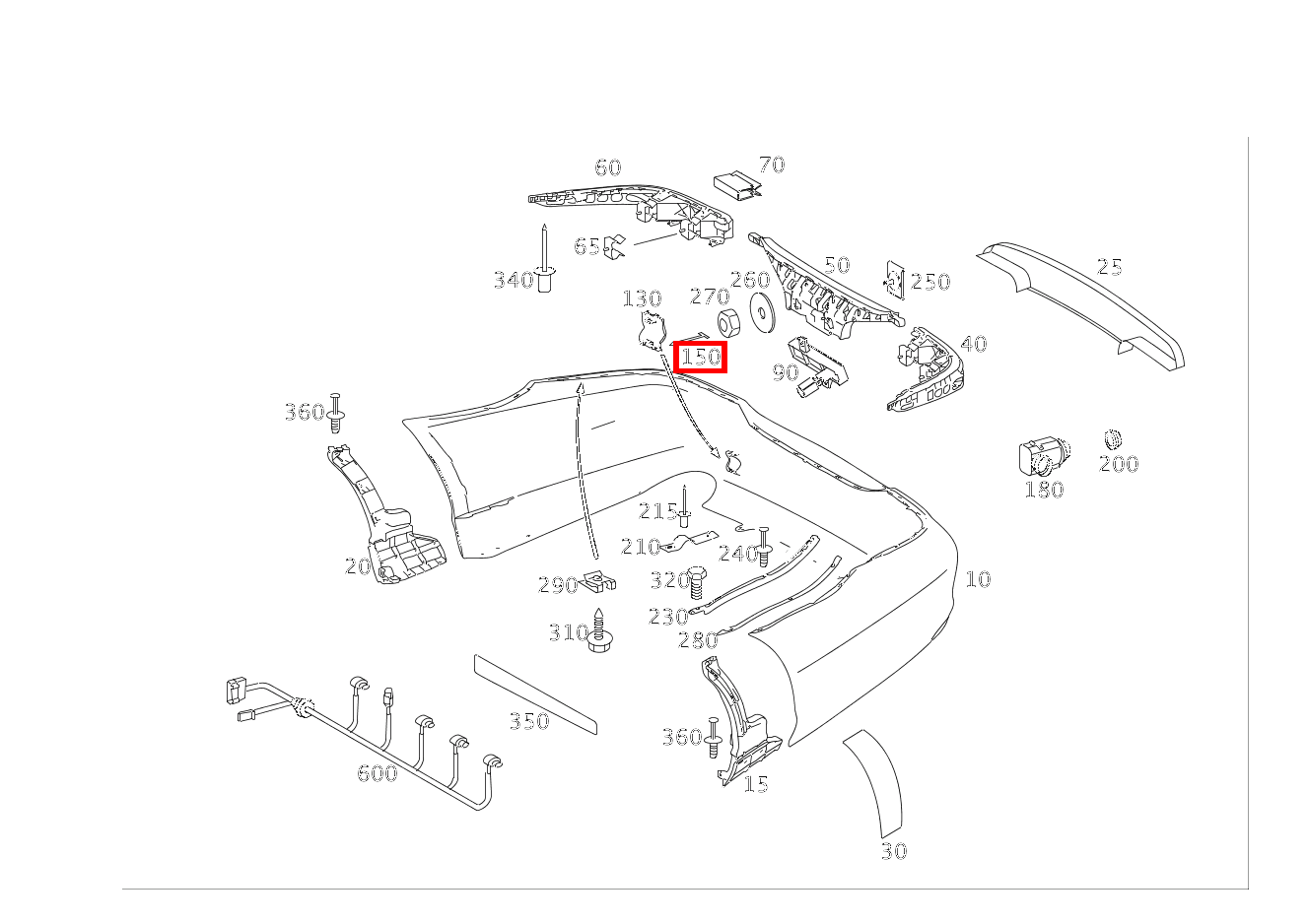 FANGBAND DECKEL ABSCHLEPPOESE CLS 55 AMG 219