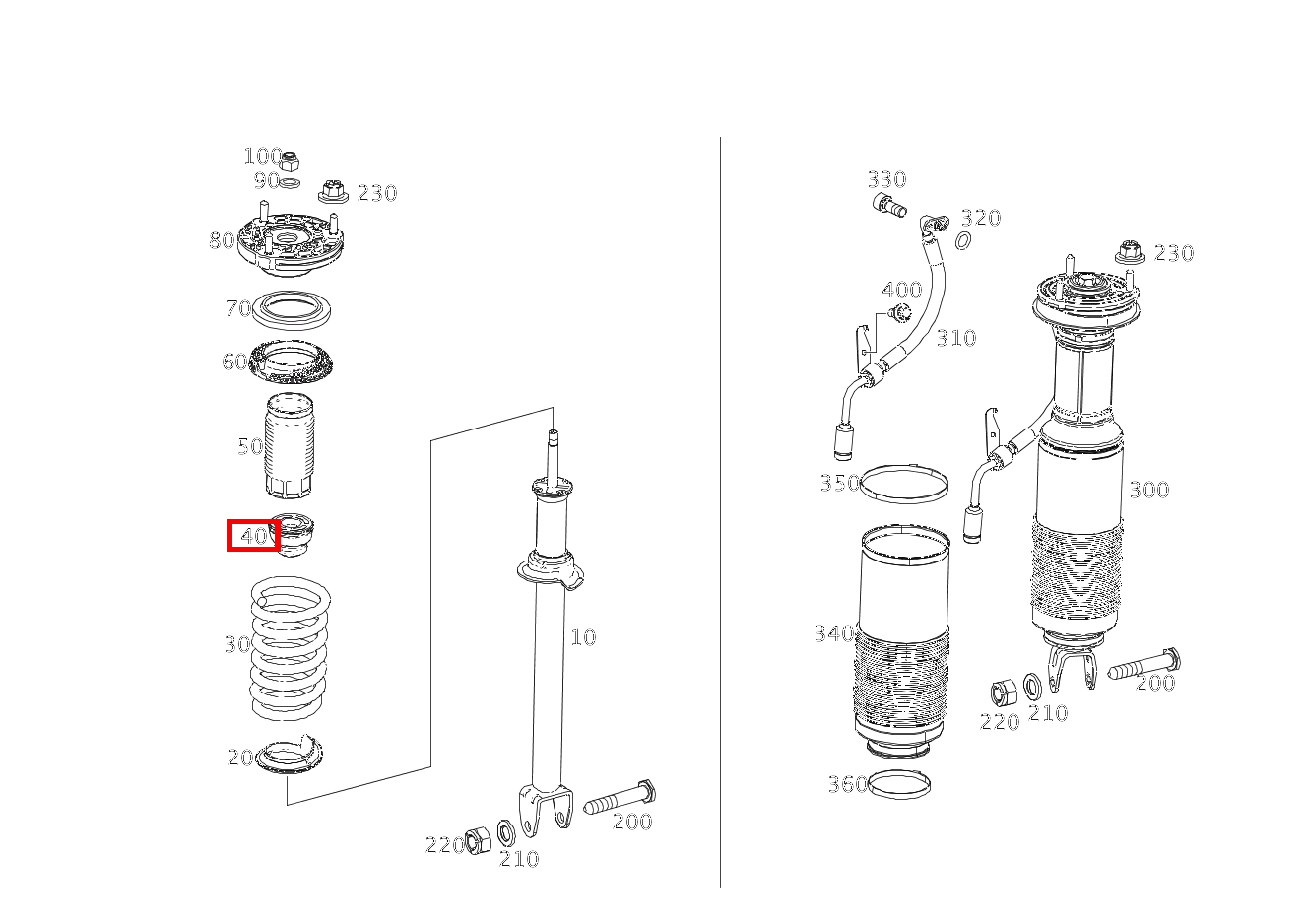 ZUSATZFEDER STOSSDAEMPFER SL500 231
