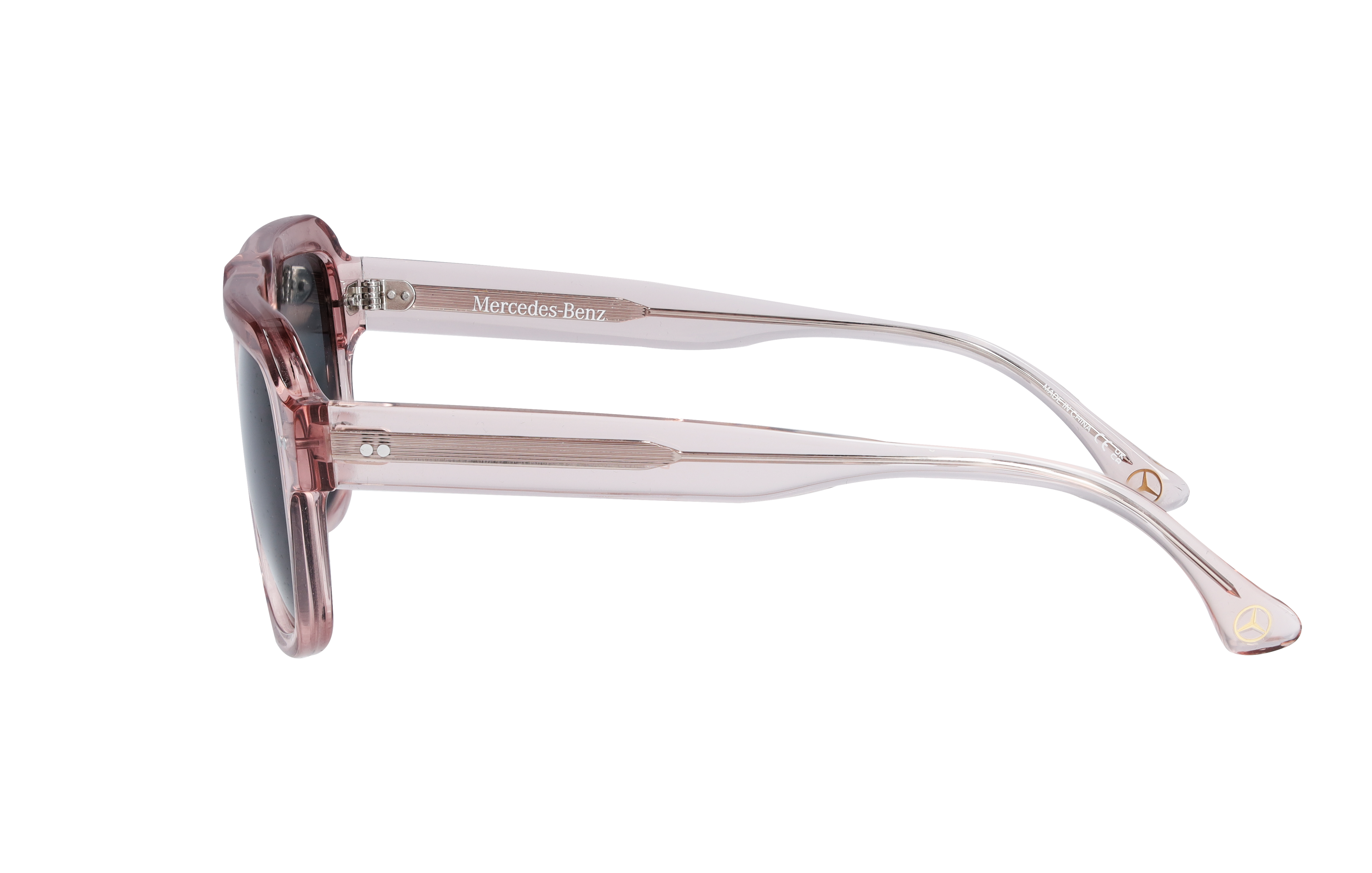 Mercedes-Benz -  Sonnenbrille, Unisex, roségold / bronzefarben, Acetat, transparent