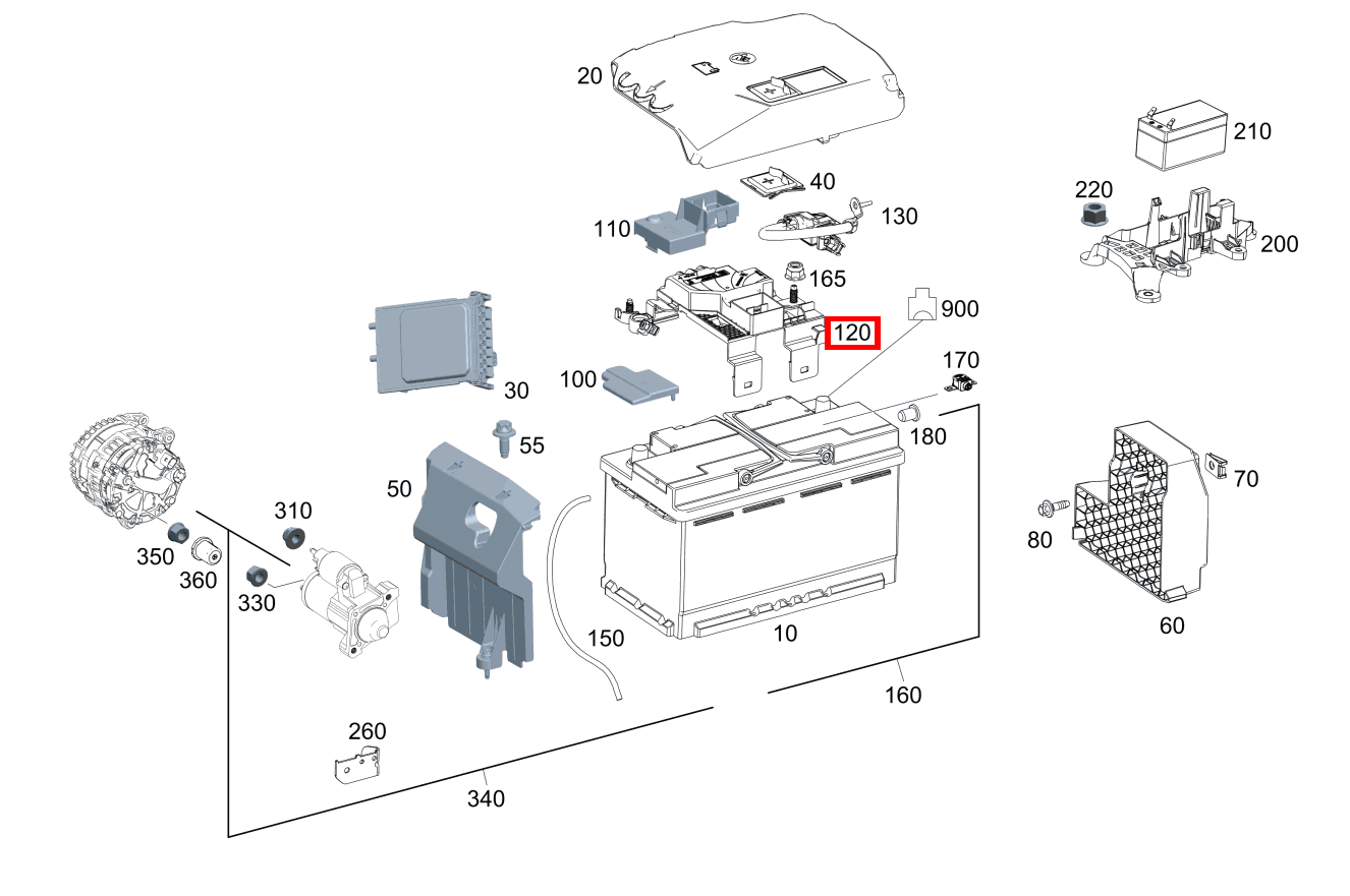 STROMBEGRENZER Starterbatterie Mercedes-AMG A 35 4MATIC Limousine 177 STROMBEGRENZER Starterbatterie Mercedes-AMG A 35 4MATIC Limousine 177