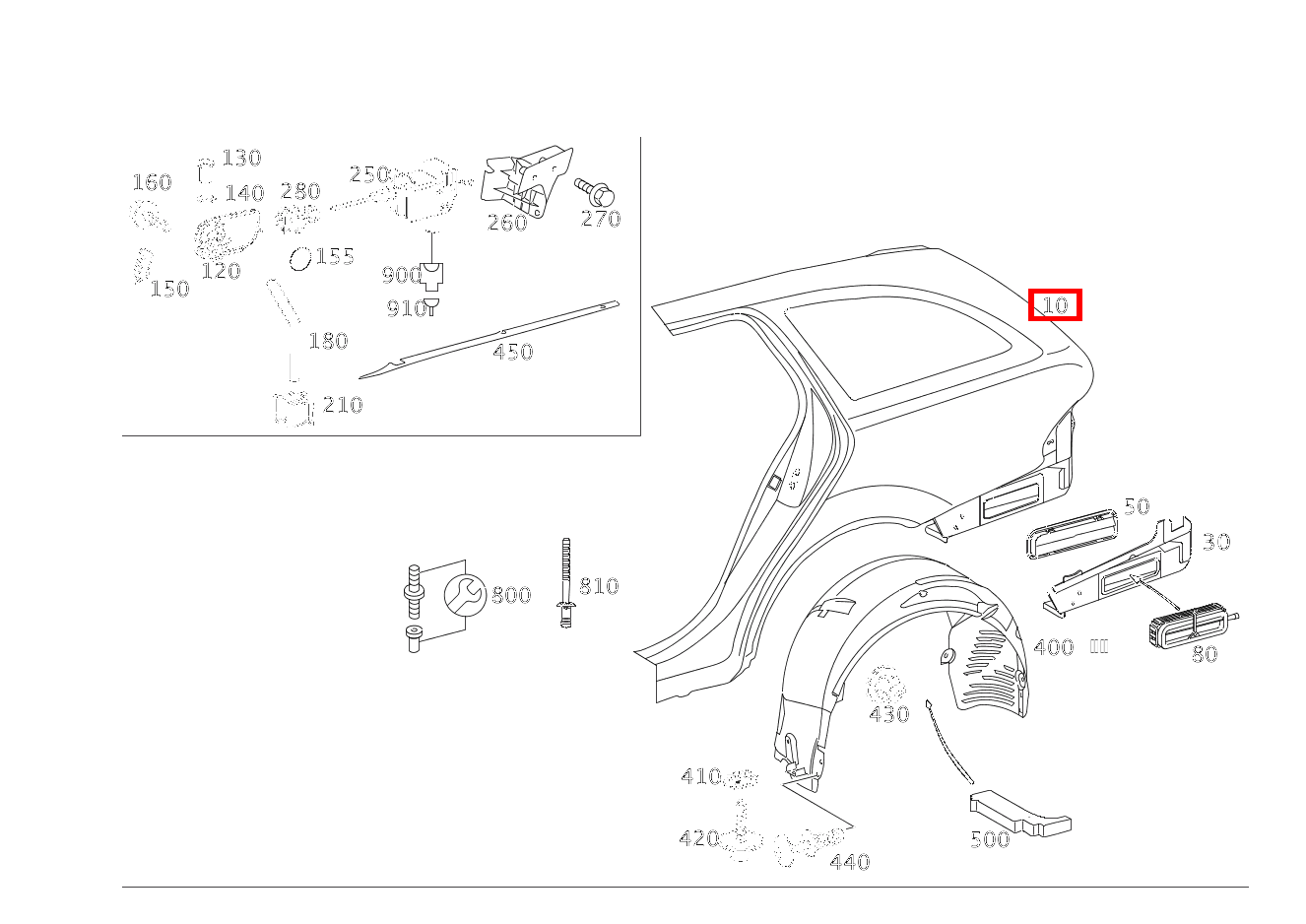 Seitenwand LINKS E280CDI SONDERAUFB 211 Seitenwand LINKS E280CDI SONDERAUFB 211