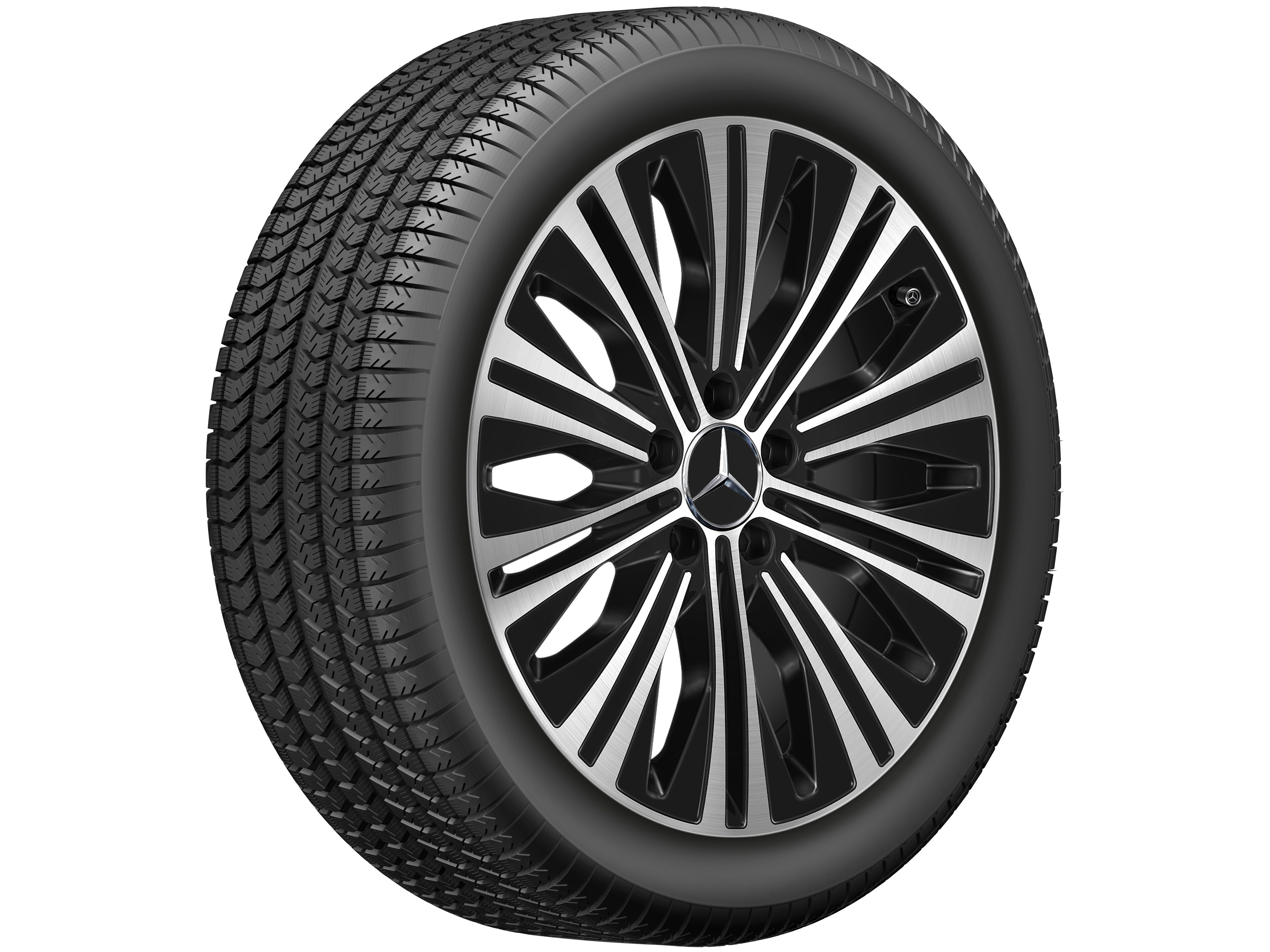 Mercedes-Benz - 10-Speichen-Rad, 45,7 cm (18 Zoll), glanzgedreht 10-Speichen-Rad, 45,7 cm (18 Zoll), glanzgedreht