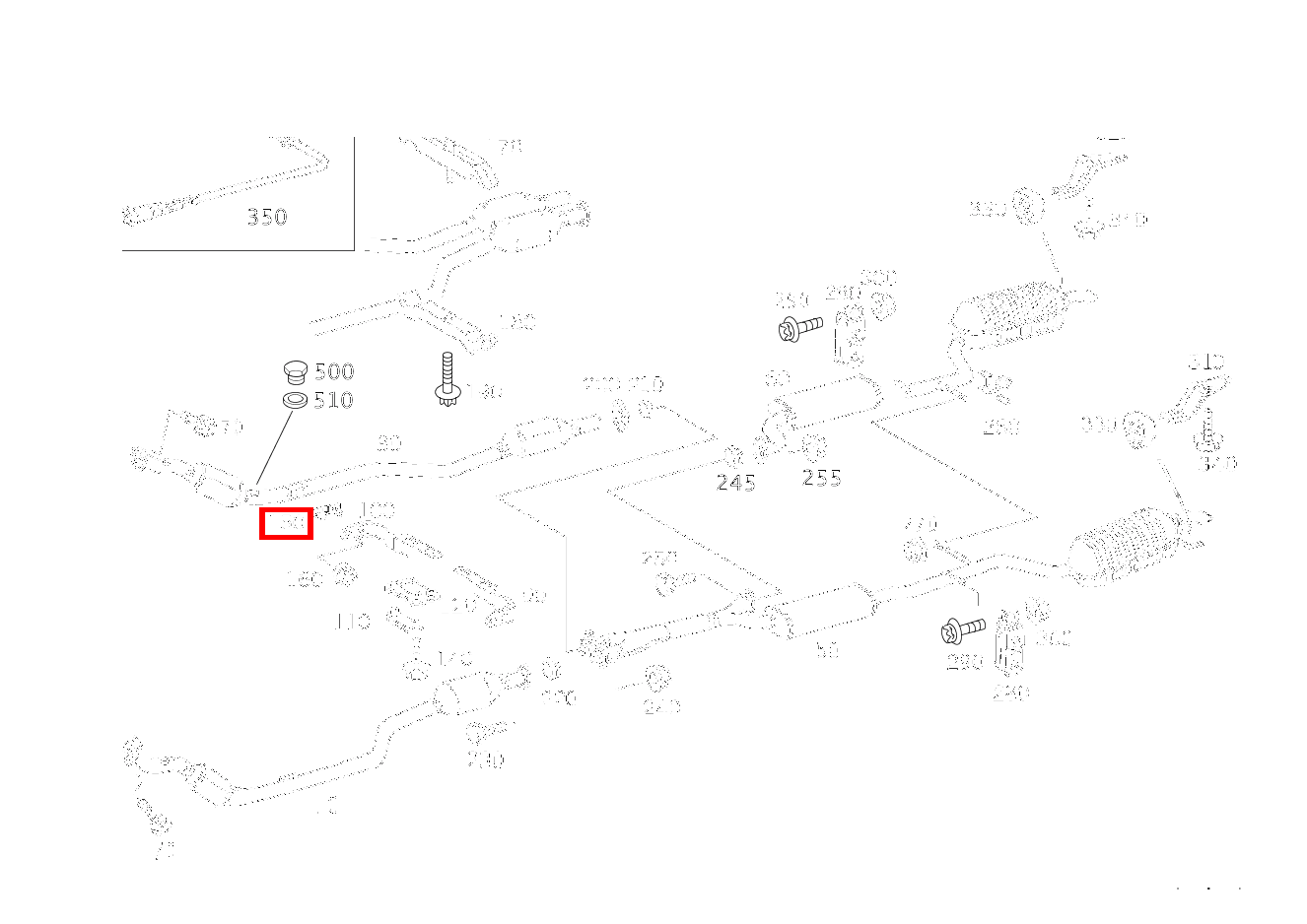 Platte AUSPUFFAUFHAENGUNG AN GETRIEBE S 350 L 4-MATIC 220 Platte AUSPUFFAUFHAENGUNG AN GETRIEBE S 350 L 4-MATIC 220