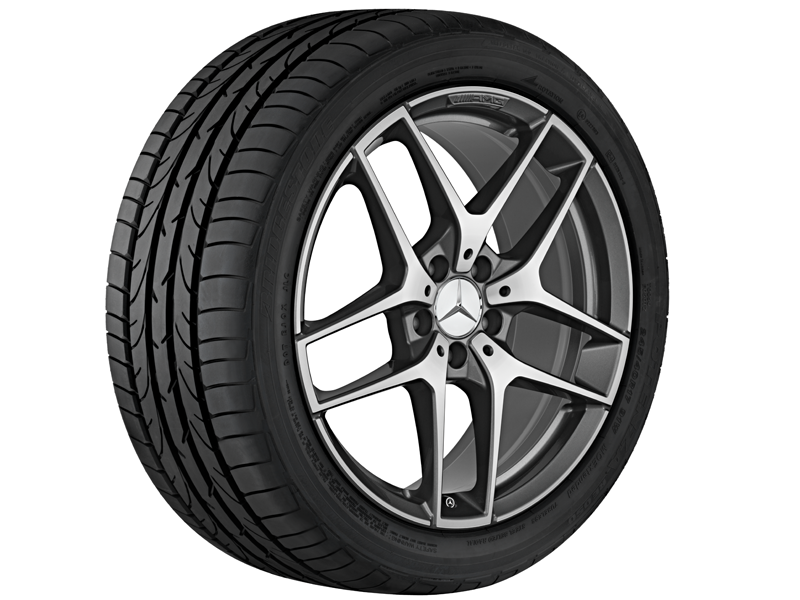 AMG 5-Doppelspeichen-Rad, 19 Zoll, 8 J x 19 ET 43,7, titangrau 